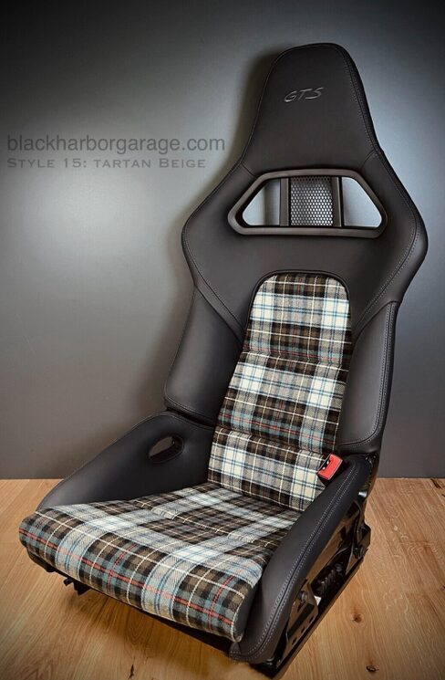Porsche 991 997 981 Tartan Inserts Covers Bezüge Bucket Seats Schalensitze